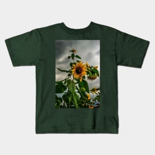 Sunflowers and storms Kids T-Shirt